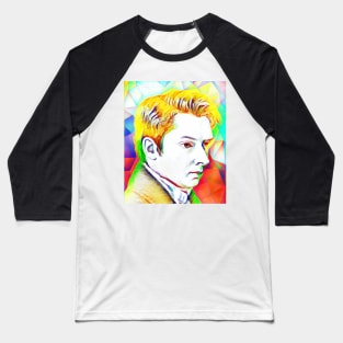 William Hazlitt Colourful Portrait | William Hazlitt Artwork 11 Baseball T-Shirt